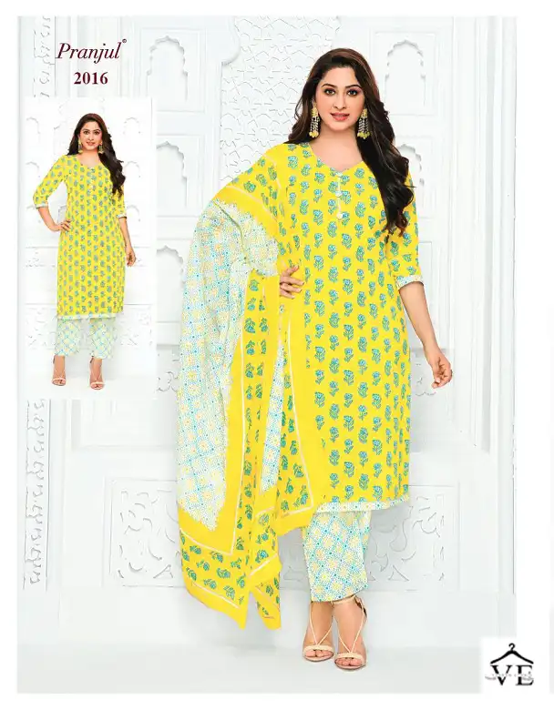 Pranjul Priyanka Vol 20 Pure Cotton Wholesale Readymade Suits Catalog — Wholesale Salwar Suits, MPA wholesale from Surat - Gallery Image 3