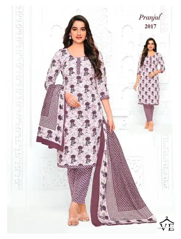 Pranjul Priyanka Vol 20 Pure Cotton Wholesale Readymade Suits Catalog — Wholesale Salwar Suits, MPA wholesale from Surat - Gallery Image 4
