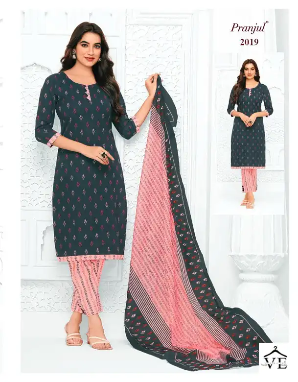 Pranjul Priyanka Vol 20 Pure Cotton Wholesale Readymade Suits Catalog — Wholesale Salwar Suits, MPA wholesale from Surat - Gallery Image 6