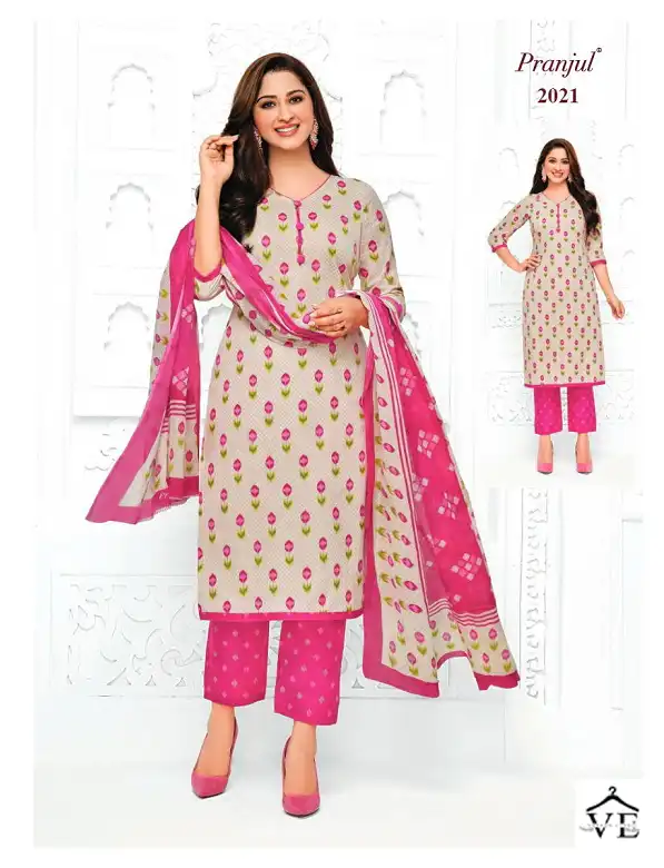 Pranjul Priyanka Vol 20 Pure Cotton Wholesale Readymade Suits Catalog — Wholesale Salwar Suits, MPA wholesale from Surat - Gallery Image 8