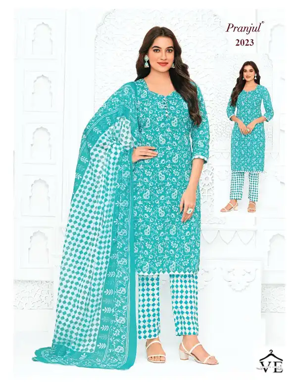 Pranjul Priyanka Vol 20 Pure Cotton Wholesale Readymade Suits Catalog — Wholesale Salwar Suits, MPA wholesale from Surat - Gallery Image 10