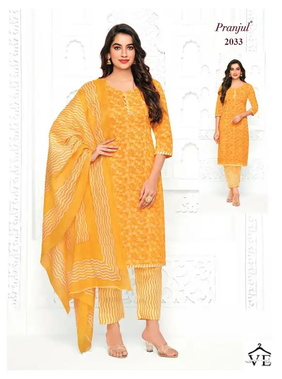 Pranjul Priyanka Vol 20 Pure Cotton Wholesale Readymade Suits Catalog — Wholesale Salwar Suits, MPA wholesale from Surat - Gallery Image 20