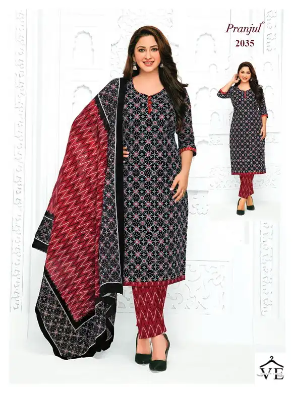 Pranjul Priyanka Vol 20 Pure Cotton Wholesale Readymade Suits Catalog — Wholesale Salwar Suits, MPA wholesale from Surat - Gallery Image 22