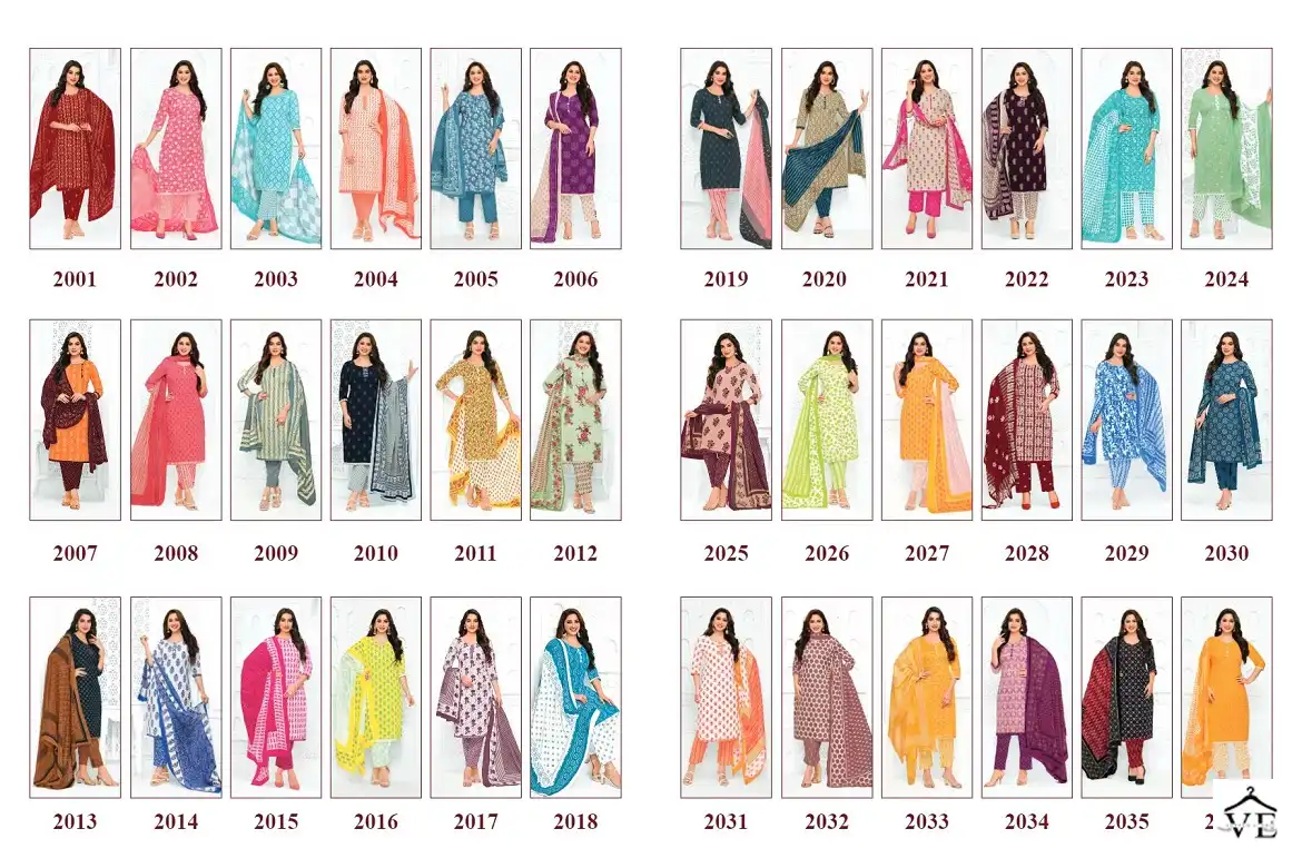 Pranjul Priyanka Vol 20 Pure Cotton Wholesale Readymade Suits Catalog — Wholesale Salwar Suits, MPA wholesale from Surat - Gallery Image 36