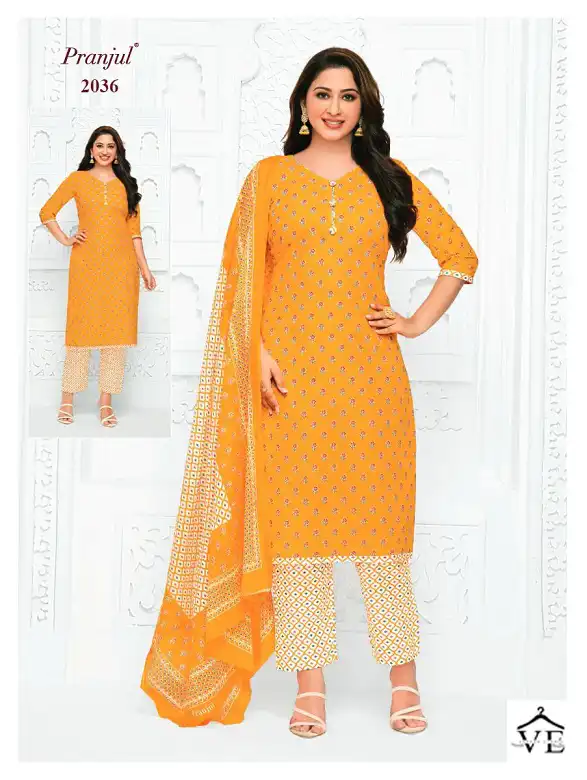 Pranjul Priyanka Vol 20 Pure Cotton Wholesale Readymade Suits Catalog — Wholesale Salwar Suits, MPA wholesale from Surat - Gallery Image 23