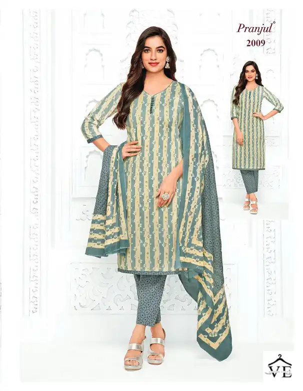 Pranjul Priyanka Vol 20 Pure Cotton Wholesale Readymade Suits Catalog — Wholesale Salwar Suits, MPA wholesale from Surat - Gallery Image 31