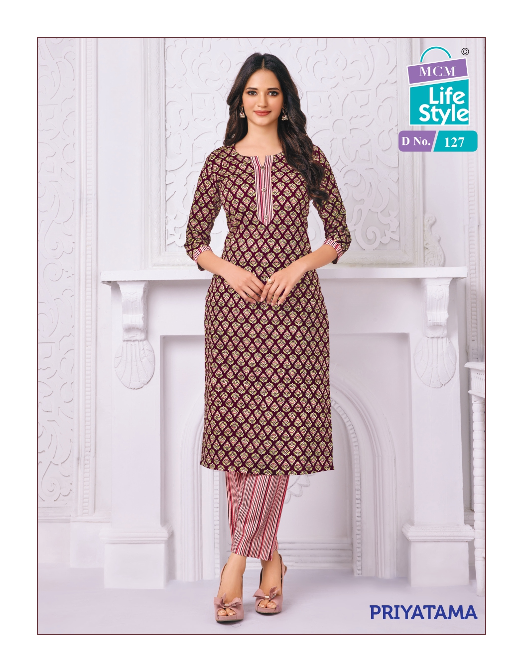 Mcm Lifestyle Priyatama Cotton Wholesale Kurti With Pant Catalog — Wholesale Kurtis, Mcm wholesale from Surat - Gallery Image 9