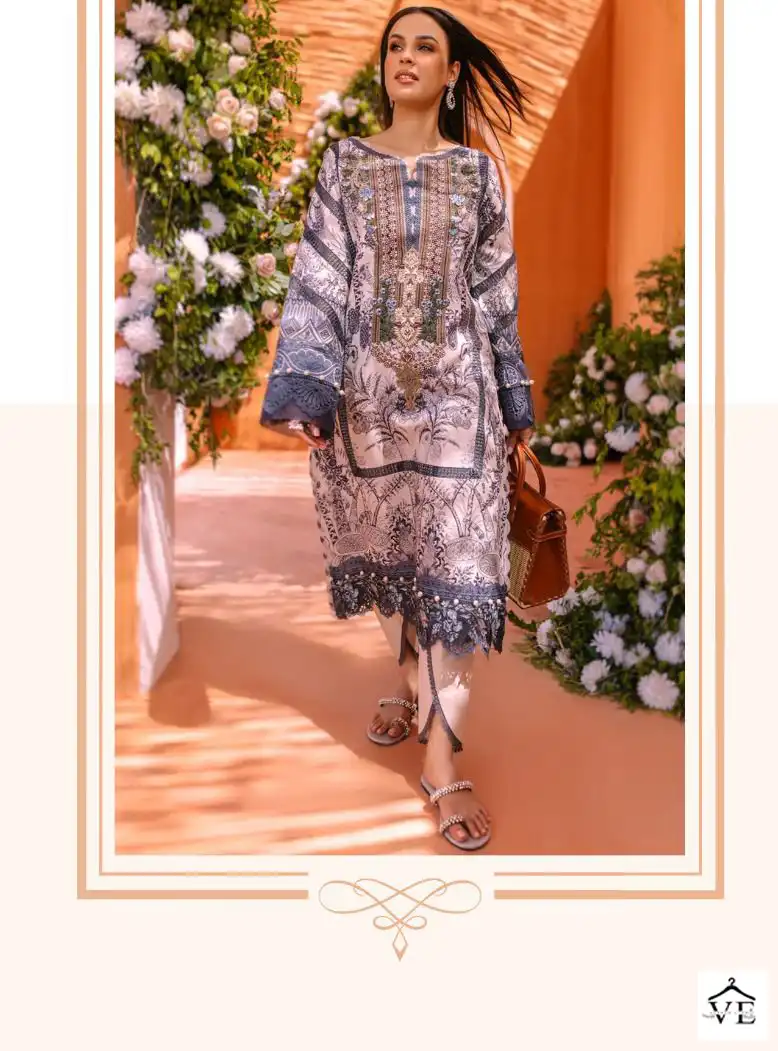 Sharaddha Designer Queen Court Vol-02 Lawn Cotton Wholesale Pakistani Suit Catalog — Wholesale Salwar Suits, MPA wholesale from Surat - Gallery Image 3
