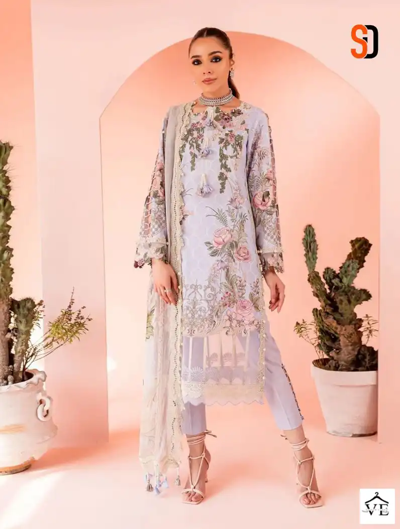 Sharaddha Designer Queen Court Vol-02 Lawn Cotton Wholesale Pakistani Suit Catalog — Wholesale Salwar Suits, MPA wholesale from Surat - Gallery Image 4
