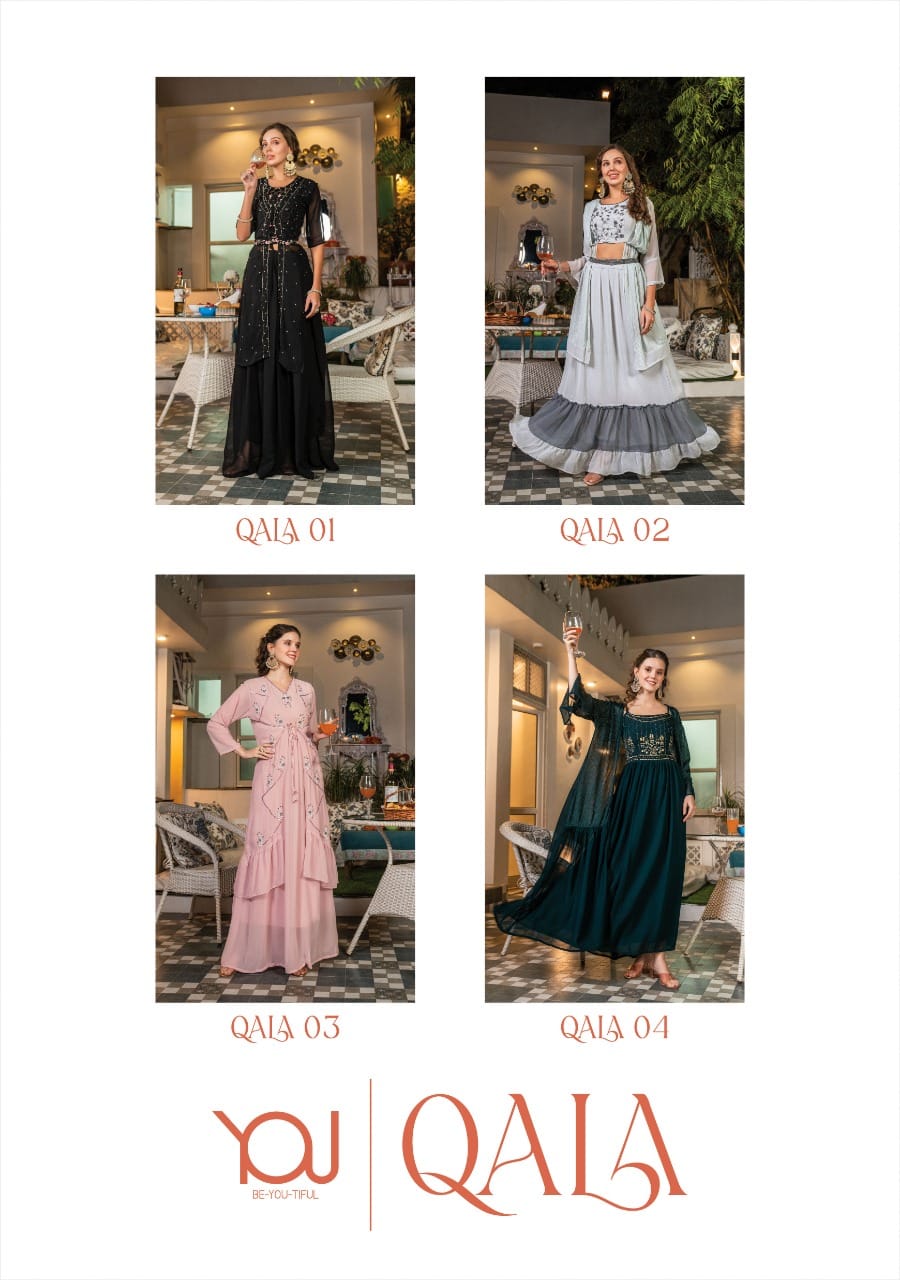 Vardan Ethnic Qala Georgette Wholesale Long Gowns Catalog — Wholesale Kurtis, MPA wholesale from Surat — view 5