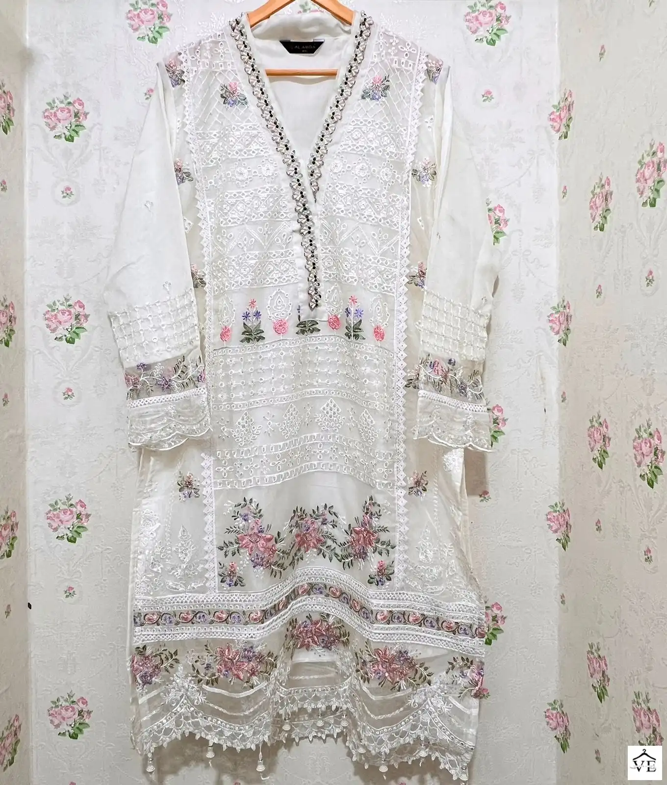Al Amra R-01 Organza Wholesale Readymade Suits Catalog — Wholesale Salwar Suits, MPA wholesale from Surat - Gallery Image 5