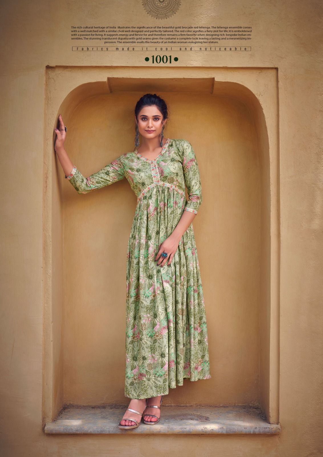 Vitara Fashion Raghini Rayon Wholesale Long Gown Catalog — Wholesale Kurtis, MPA wholesale from Surat - Gallery Image 2