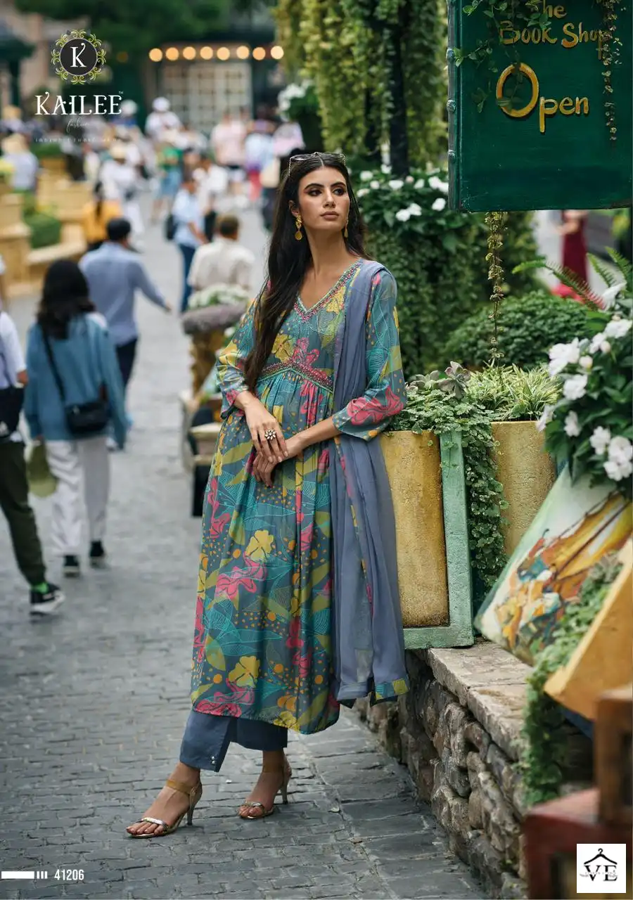 Kailee Fashion Ragmala Vol-2 Pure Viscose Muslin Wholesale Readymade Suits Catalog — Wholesale Salwar Suits, MPA wholesale from Surat - Gallery Image 5