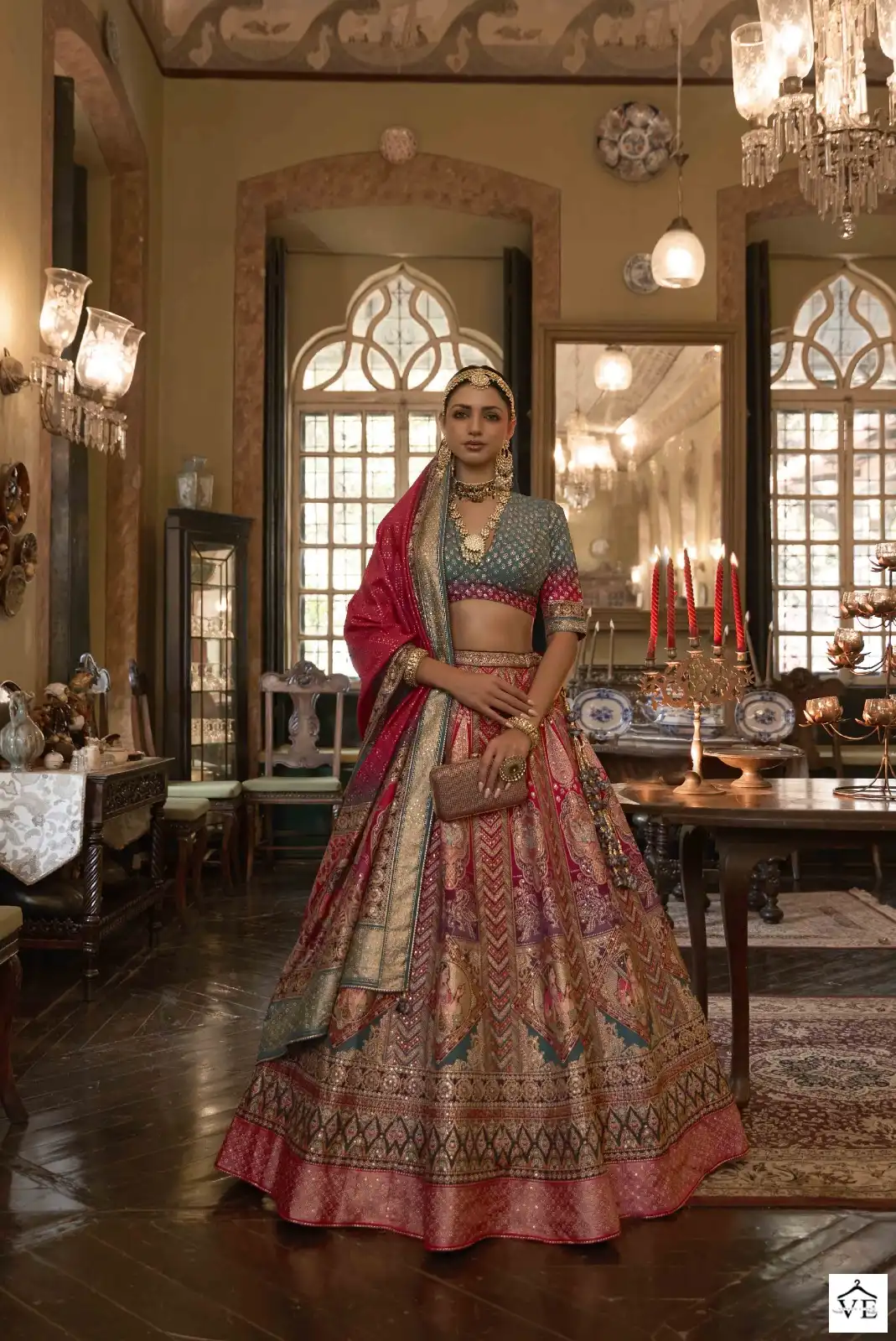 Rewaa Raj-Rani Rajwadi Silk Wholesale Lehenga Catalog - Image 5