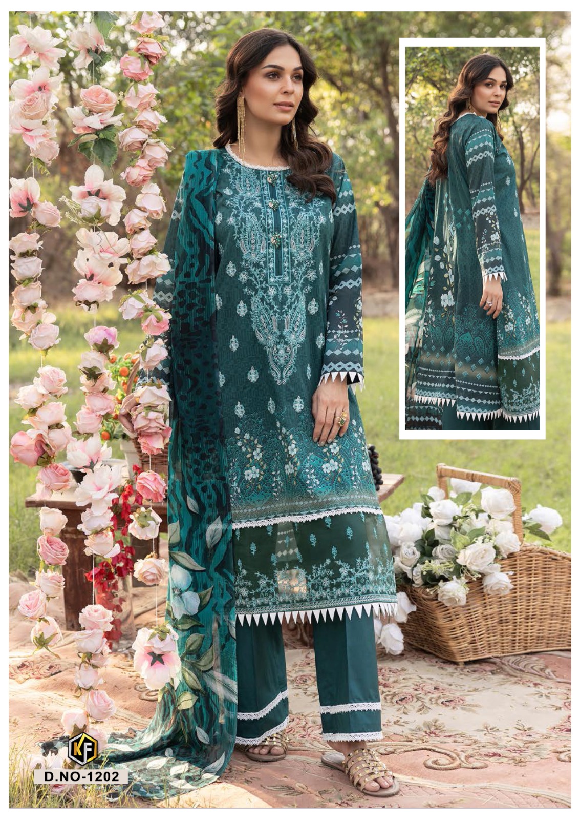 Keval Fab Rangrez Vol 2 Cotton Wholesale Pakistani Salwar Suits Catalog — Wholesale Salwar Suits, MPA wholesale from Surat - Gallery Image 3