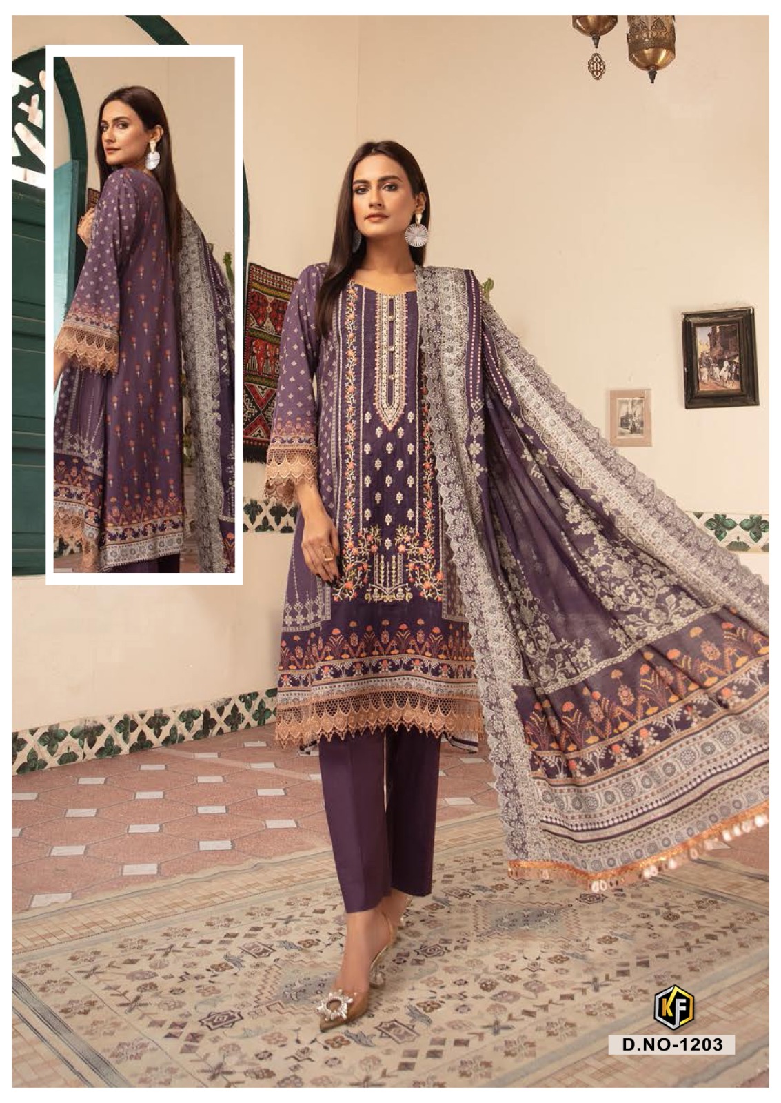 Keval Fab Rangrez Vol 2 Cotton Wholesale Pakistani Salwar Suits Catalog — Wholesale Salwar Suits, MPA wholesale from Surat - Gallery Image 4