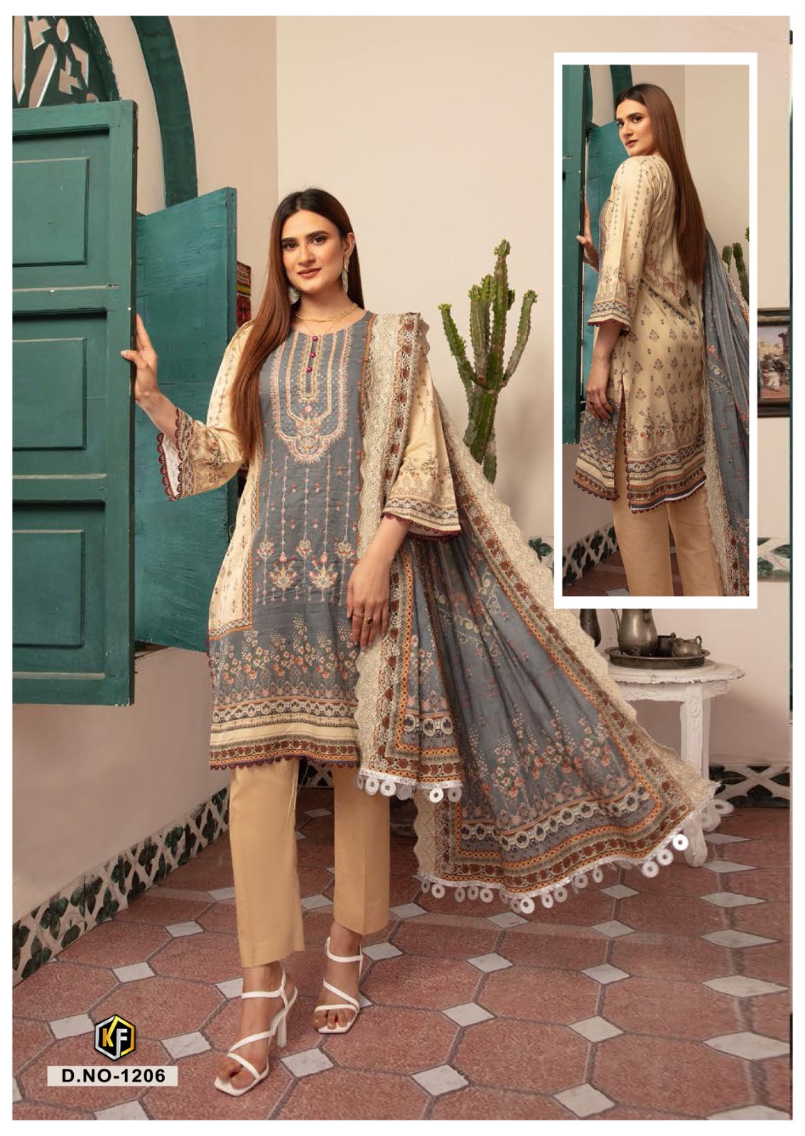 Keval Fab Rangrez Vol 2 Cotton Wholesale Pakistani Salwar Suits Catalog — Wholesale Salwar Suits, MPA wholesale from Surat - Gallery Image 7