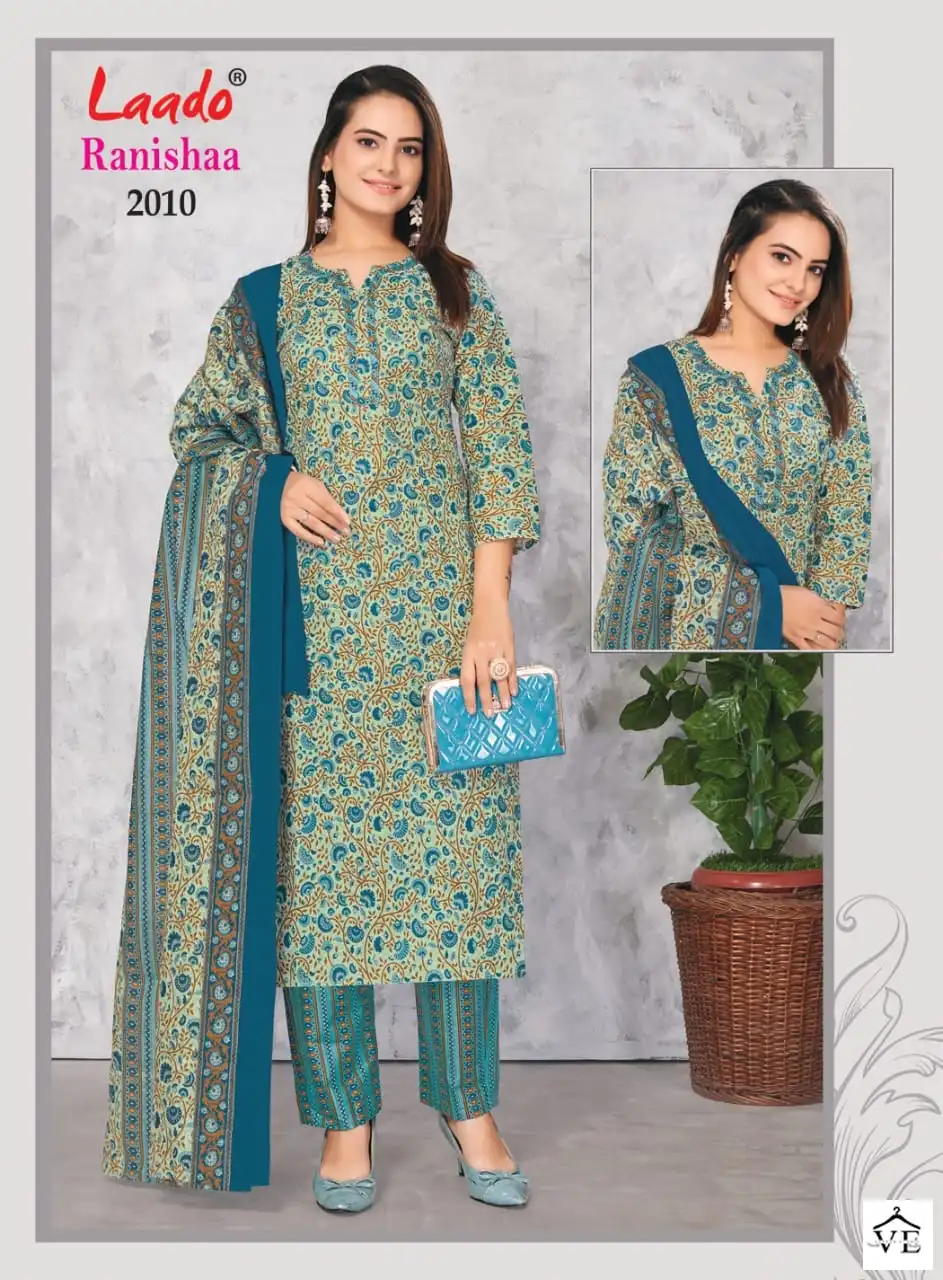 Laado Ranishaa Vol 2 Cotton Wholesale Readymade Salwar Suit Catalog — Wholesale Salwar Suits, MPA wholesale from Surat - Gallery Image 9