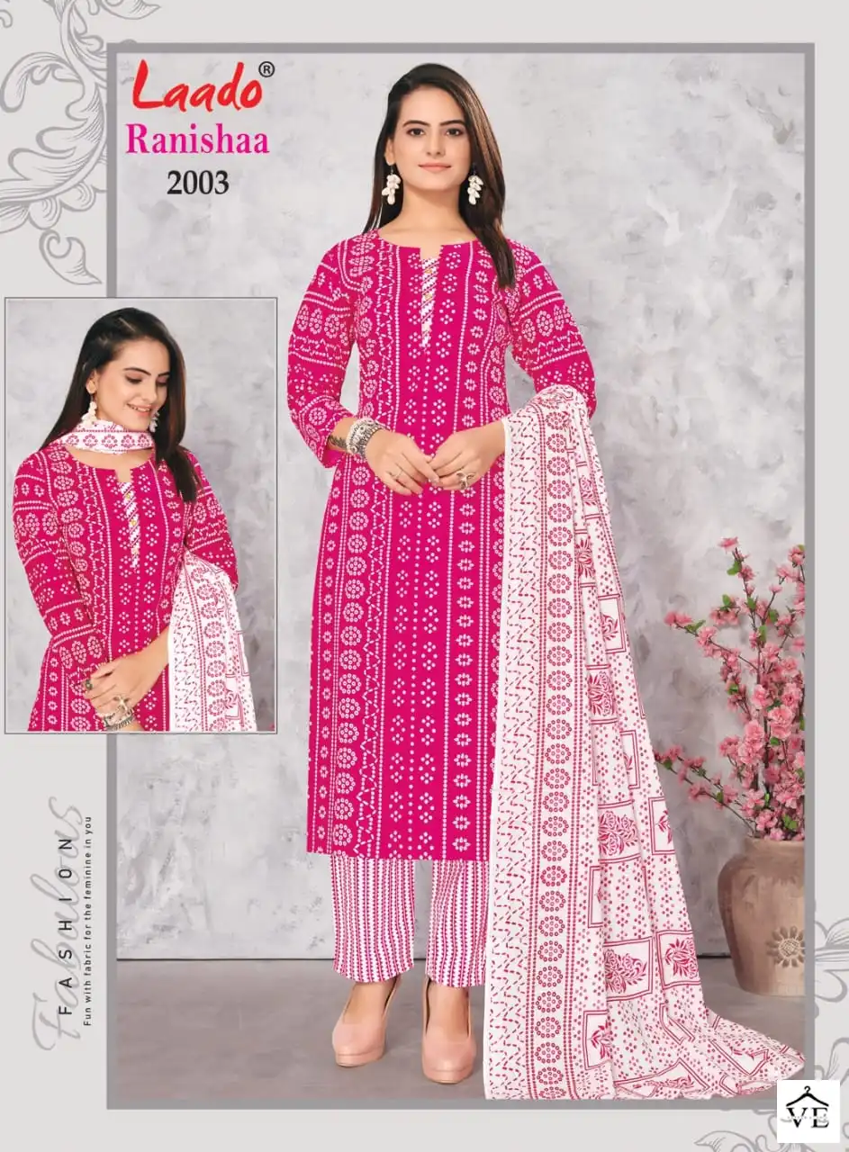 Laado Ranishaa Vol 2 Cotton Wholesale Readymade Salwar Suit Catalog — Wholesale Salwar Suits, MPA wholesale from Surat - Gallery Image 3