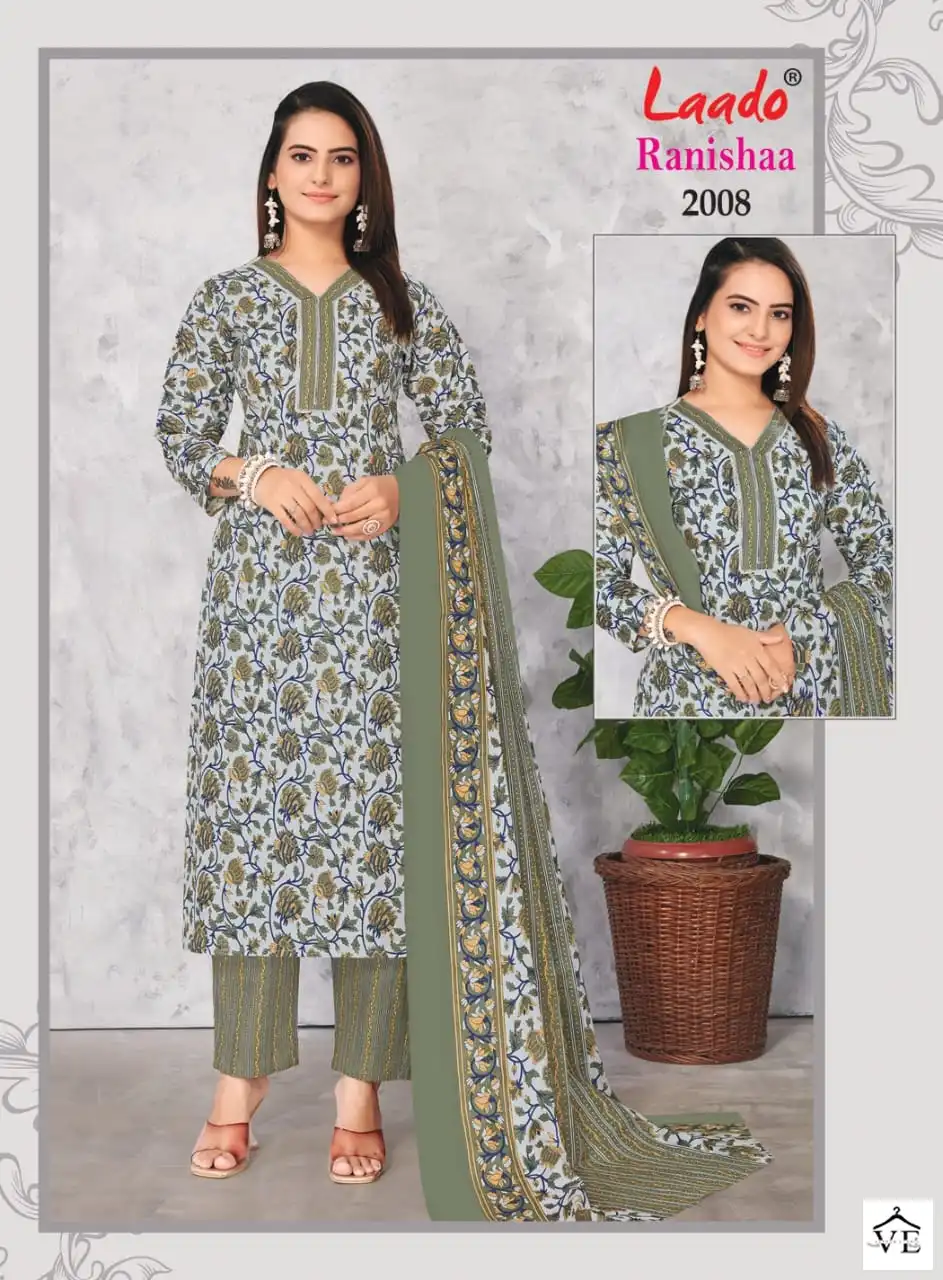 Laado Ranishaa Vol 2 Cotton Wholesale Readymade Salwar Suit Catalog — Wholesale Salwar Suits, MPA wholesale from Surat - Gallery Image 8