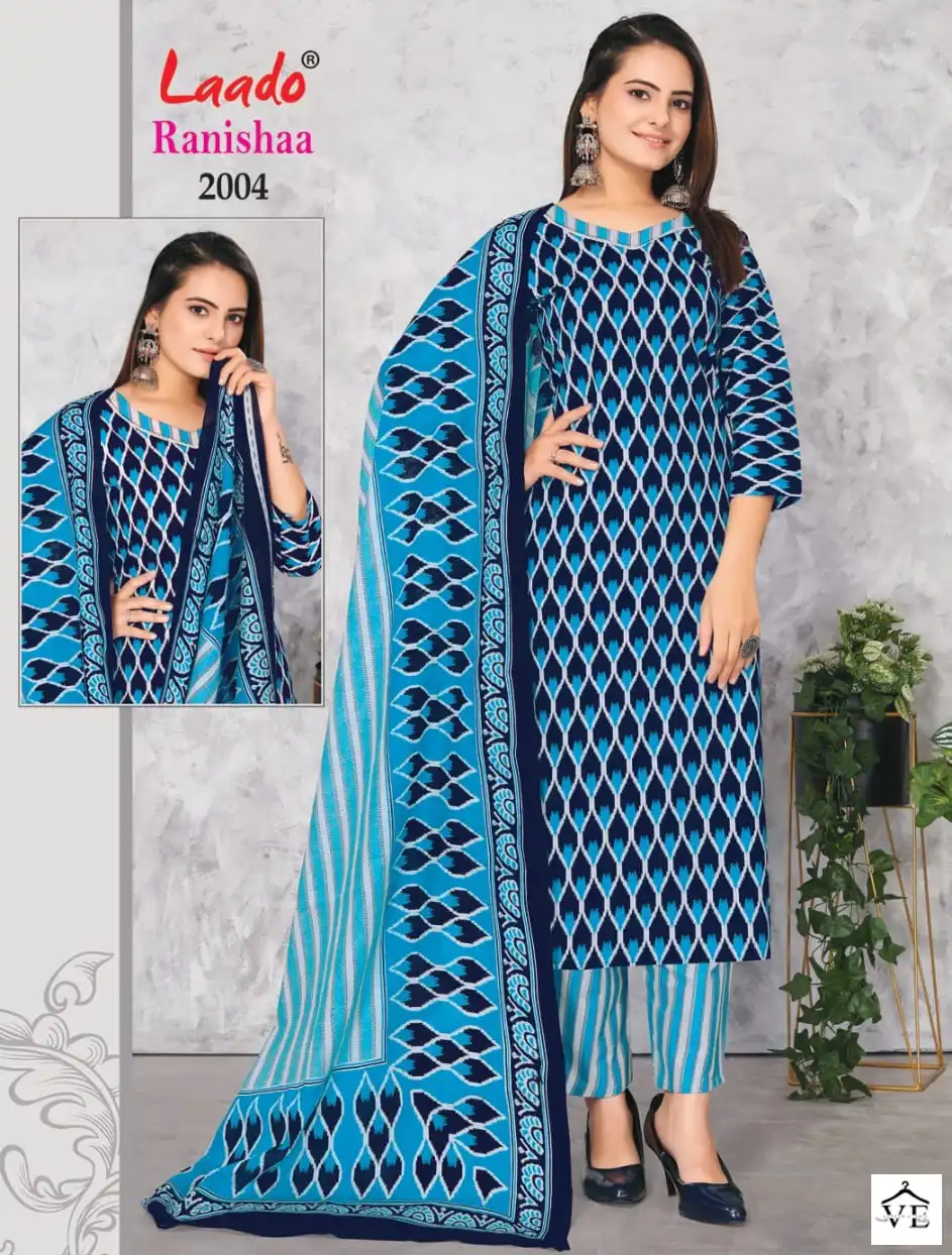 Laado Ranishaa Vol 2 Cotton Wholesale Readymade Salwar Suit Catalog — Wholesale Salwar Suits, MPA wholesale from Surat — view 1