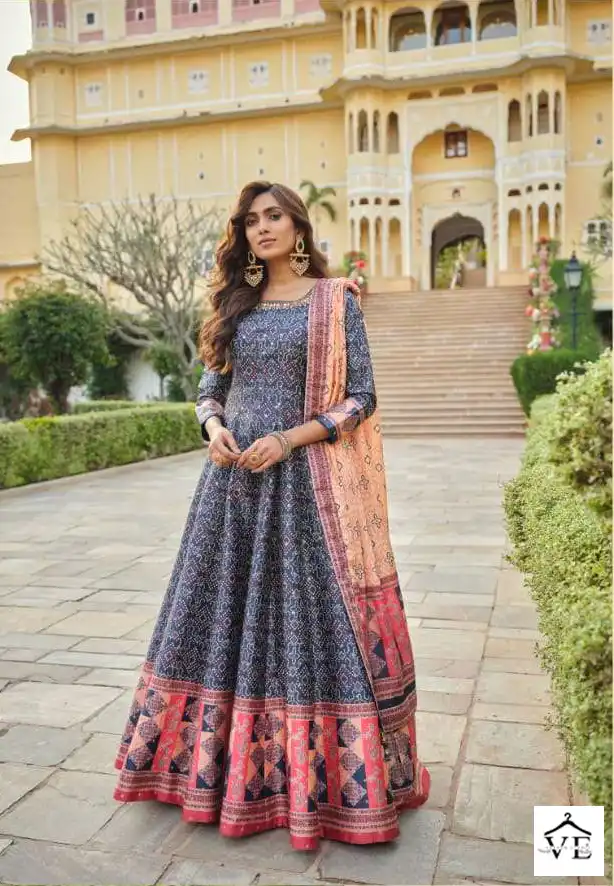Virasat Ratrani Killer Silk Wholesale Gown Catalog — Wholesale Salwar Suits, MPA wholesale from Surat - Gallery Image 2