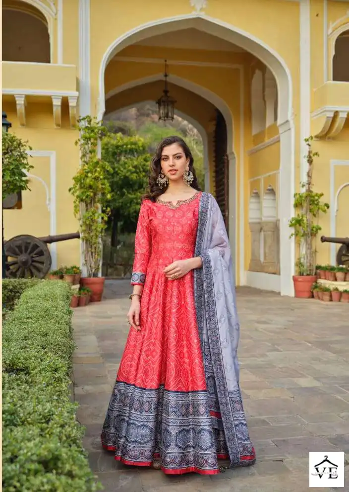 Virasat Ratrani Killer Silk Wholesale Gown Catalog — Wholesale Salwar Suits, MPA wholesale from Surat - Gallery Image 3