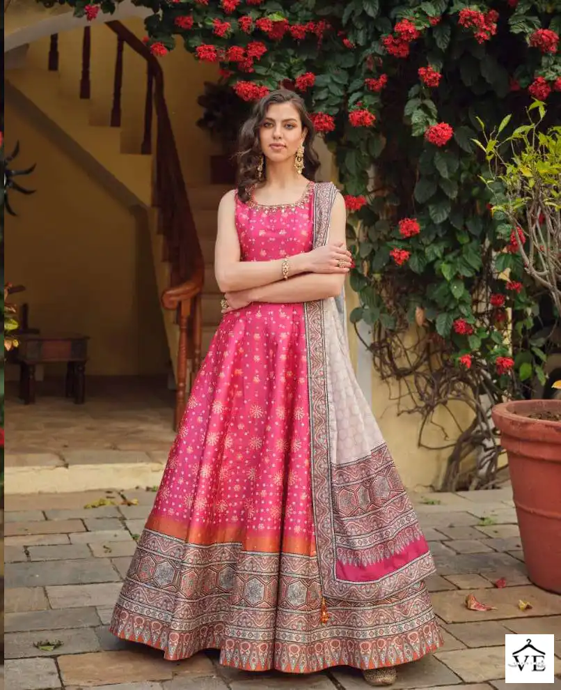 Virasat Ratrani Killer Silk Wholesale Gown Catalog — Wholesale Salwar Suits, MPA wholesale from Surat - Gallery Image 5