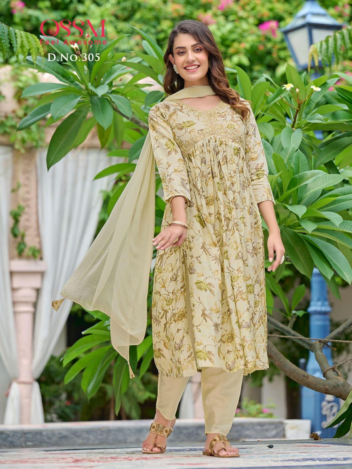 Ossm Resham Vol 3 Chanderi Wholesale Readymade Salwar Suit Catalog — Wholesale Salwar Suits, MPA wholesale from Surat - Gallery Image 4