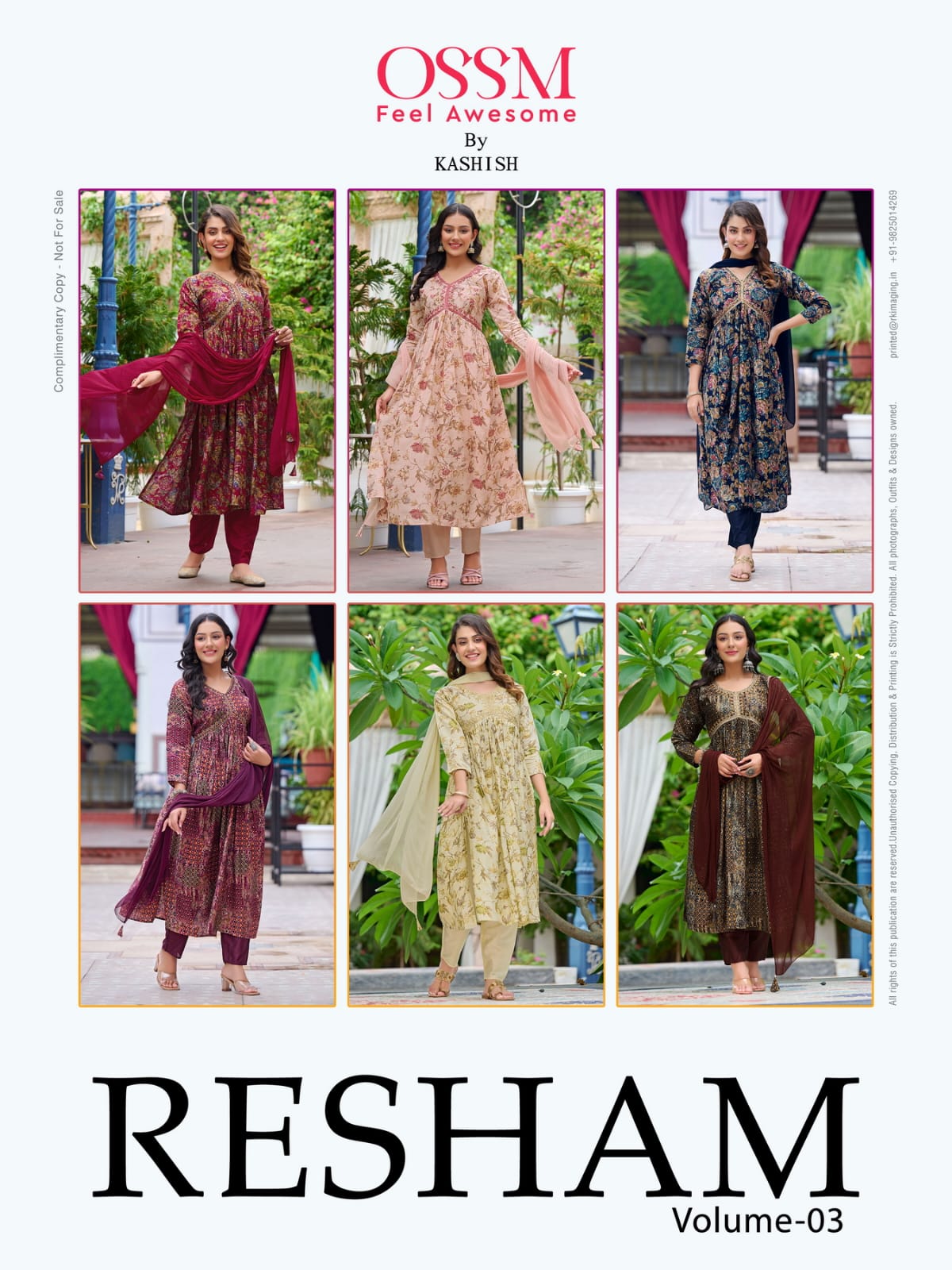 Ossm Resham Vol 3 Chanderi Wholesale Readymade Salwar Suit Catalog — Wholesale Salwar Suits, MPA wholesale from Surat — view 7