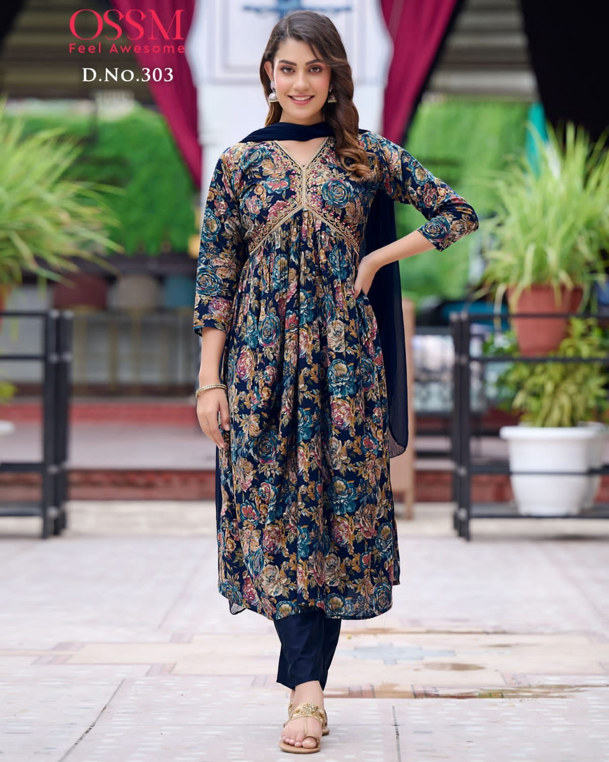 Ossm Resham Vol 03 Premium Chanderi Modal Wholesale Readymade Salwar Suit Catalog — Wholesale Salwar Suits, MPA wholesale from Surat — view 1