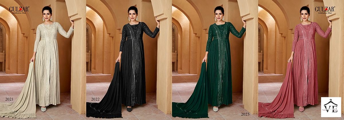 Gulzar Rhea Real Georgette Wholesale Desinger Readymade Suits Catalog — Wholesale Salwar Suits, MPA wholesale from Surat — view 5
