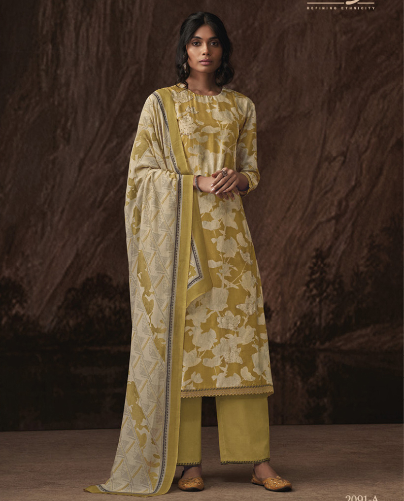 Omtex Ruhi Muslin Wholesale Designer Salwar Suit Catalog — Wholesale Salwar Suits, MPA wholesale from Surat — view 1