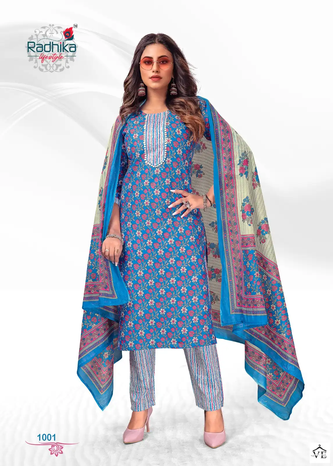 Radhika Lifestyle Rang Much Vol 1 Cotton Wholesale Readymade Salwar Suit Catalog — Wholesale Salwar Suits, MPA wholesale from Surat - Gallery Image 7