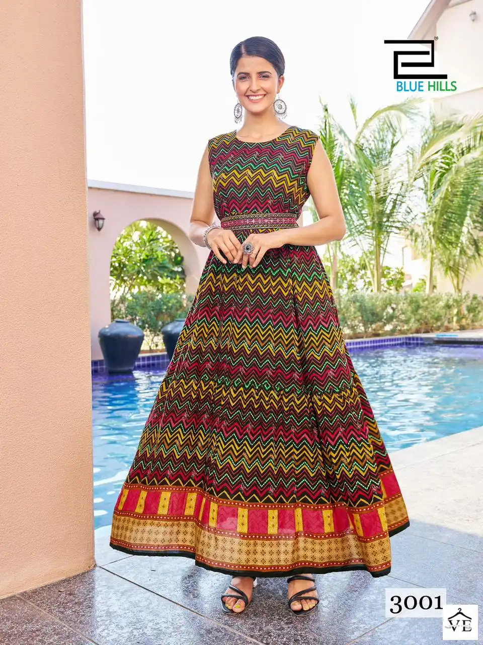 Blue Hills Rakhsha Bandhan Vol-3 Rayon Wholesale Long Gown Catalog — Wholesale Kurtis, MPA wholesale from Surat - Gallery Image 7