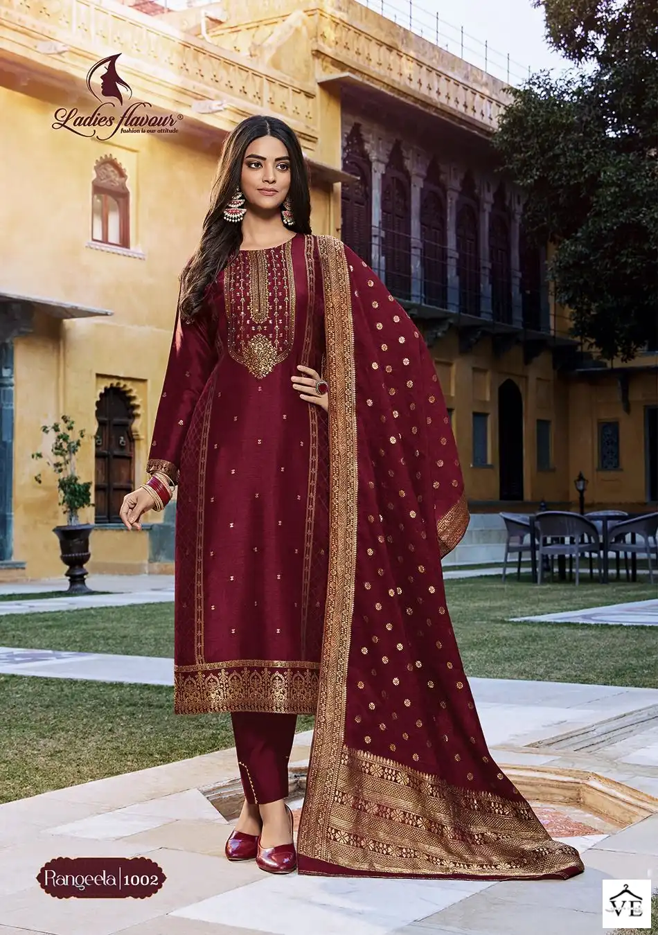 Ladies Flavour Rangeela Pure Dolla Viscose Jaquard Wholesale Readymade Salwar Suit Catalog — Wholesale Salwar Suits, MPA wholesale from Surat - Gallery Image 2