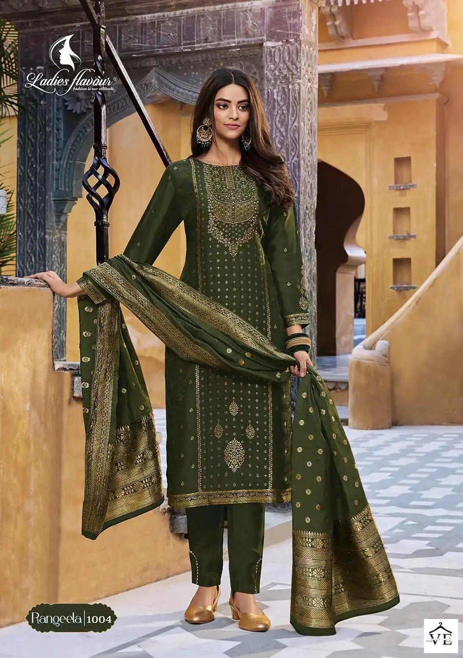 Ladies Flavour Rangeela Pure Dolla Viscose Jaquard Wholesale Readymade Salwar Suit Catalog — Wholesale Salwar Suits, MPA wholesale from Surat - Gallery Image 4
