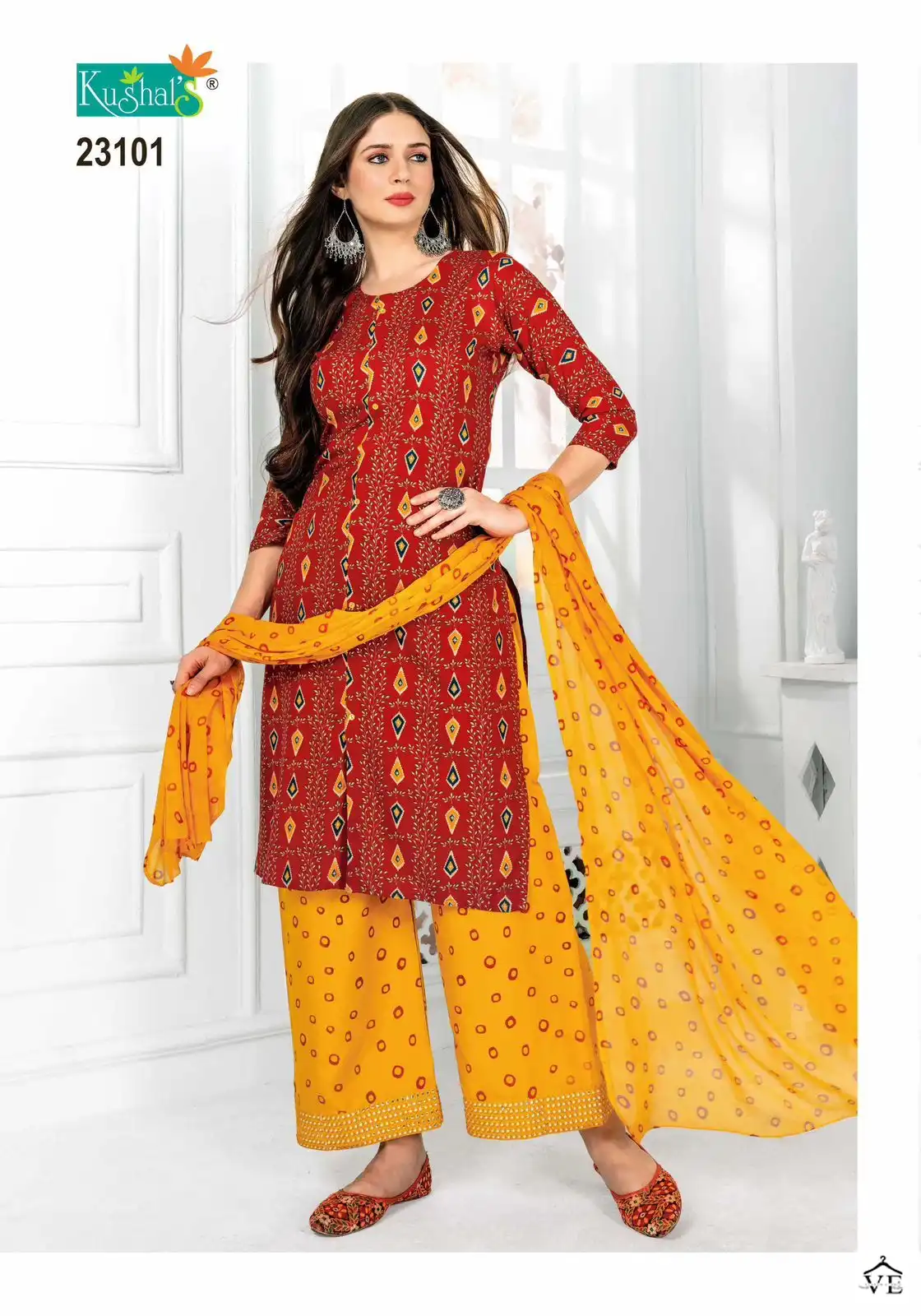 Kushal Rangoli Rayon Wholesale Readymade Suits Catalog — Wholesale Salwar Suits, MPA wholesale from Surat - Gallery Image 5