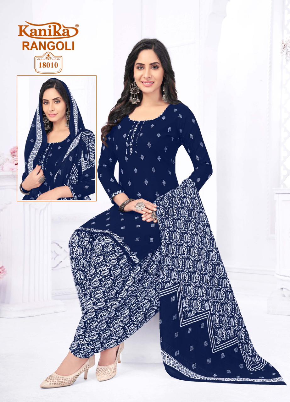 Kanika Rangoli Vol 18 Mix Cotton Printed Wholesale Readymade Salwar Suit Catalog — Wholesale Salwar Suits, MPA wholesale from Surat - Gallery Image 10