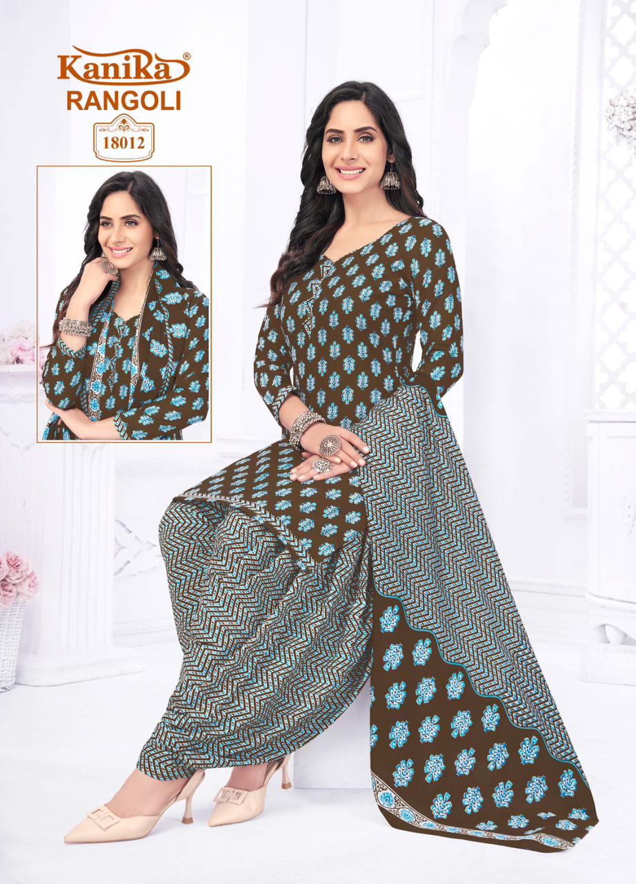 Kanika Rangoli Vol 18 Mix Cotton Printed Wholesale Readymade Salwar Suit Catalog — Wholesale Salwar Suits, MPA wholesale from Surat - Gallery Image 12
