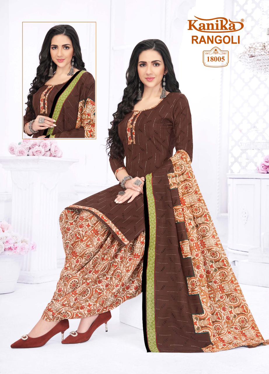 Kanika Rangoli Vol 18 Mix Cotton Printed Wholesale Readymade Salwar Suit Catalog — Wholesale Salwar Suits, MPA wholesale from Surat - Gallery Image 6