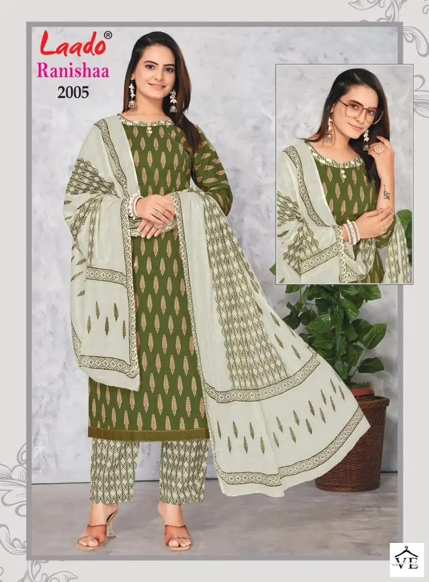 Laado Ranishaa Vol-2 Pure Heavy Cotton Wholesale Readymade Suits Catalog — Wholesale Salwar Suits, MPA wholesale from Surat - Gallery Image 5
