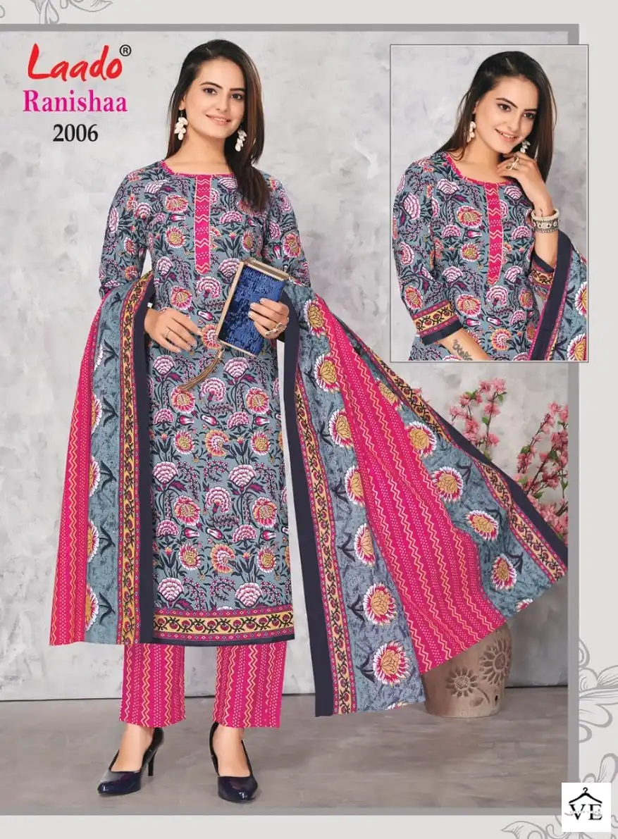 Laado Ranishaa Vol-2 Pure Heavy Cotton Wholesale Readymade Suits Catalog — Wholesale Salwar Suits, MPA wholesale from Surat - Gallery Image 4