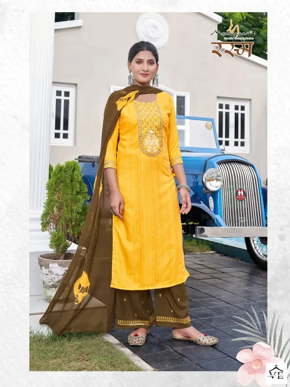 Vardan Ethnic Rasam Premium Rayon Wholesale Readymade Salwar Suit Catalog — Wholesale Salwar Suits, MPA wholesale from Surat - Gallery Image 3