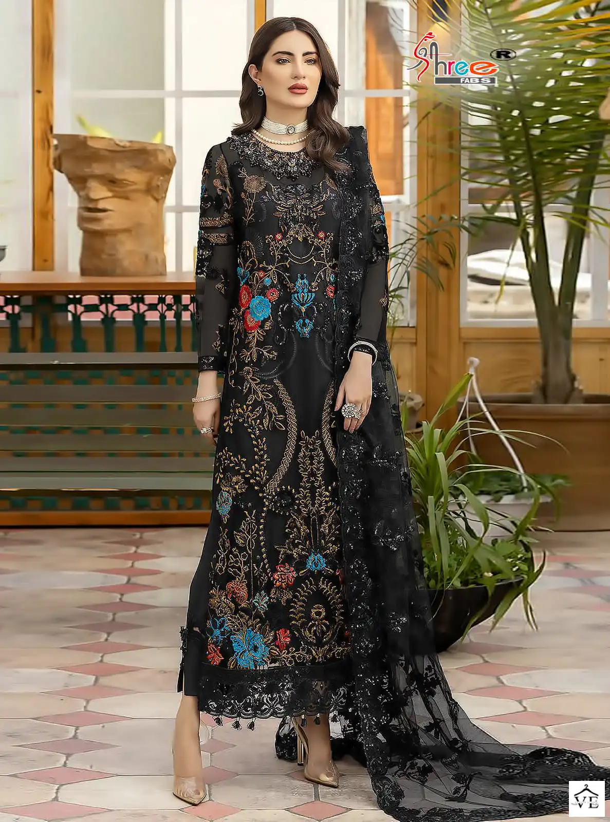 Shree Fabs S 828 Georgette Wholesale Designer Pakistani Salwar Suit Catalog — Wholesale Salwar Suits, MPA wholesale from Surat — view 1