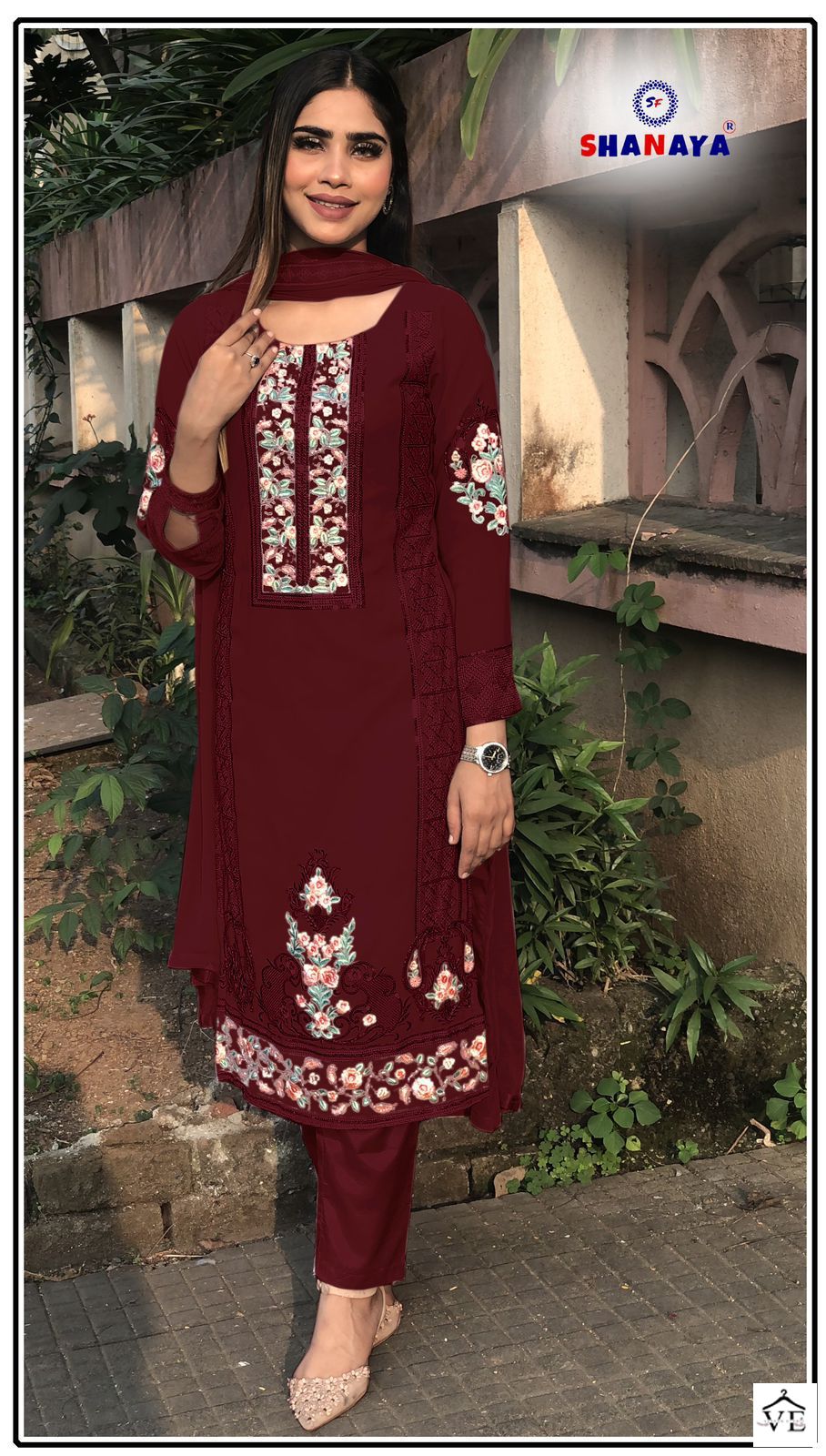 Shanaya Rose Premium Edition Faux Georgette Wholesale Pakistani Suits Catalog — Wholesale Salwar Suits, MPA wholesale from Surat - Gallery Image 4