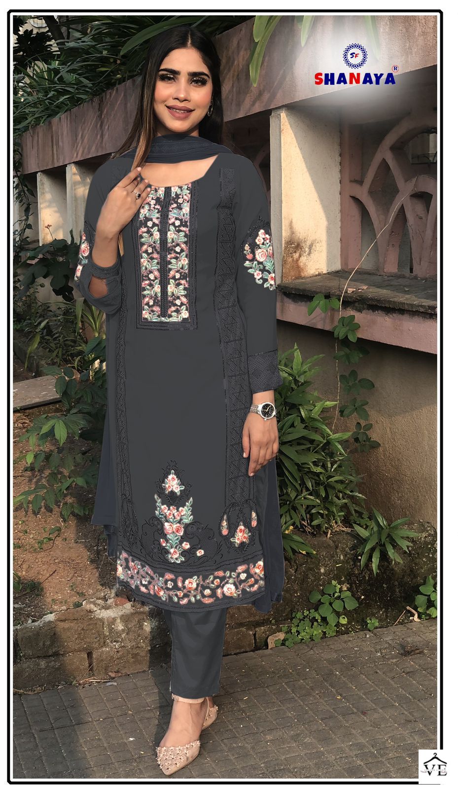 Shanaya Rose Premium Edition Faux Georgette Wholesale Pakistani Suits Catalog — Wholesale Salwar Suits, MPA wholesale from Surat - Gallery Image 6