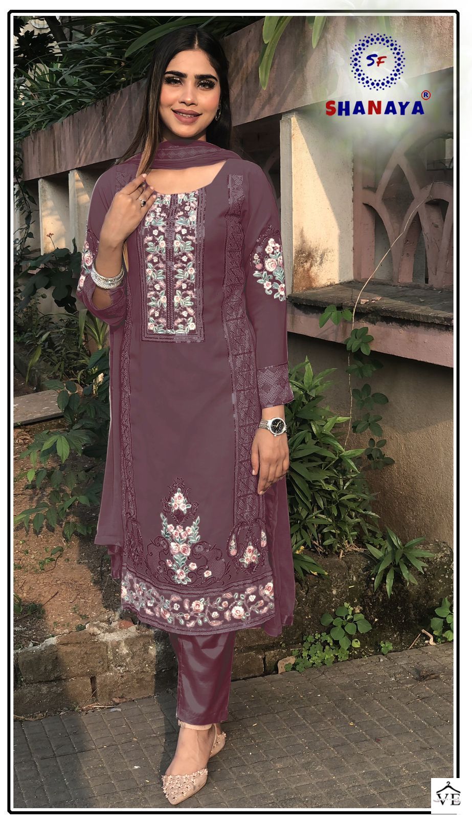 Shanaya Rose Premium Edition Faux Georgette Wholesale Pakistani Suits Catalog — Wholesale Salwar Suits, MPA wholesale from Surat - Gallery Image 7