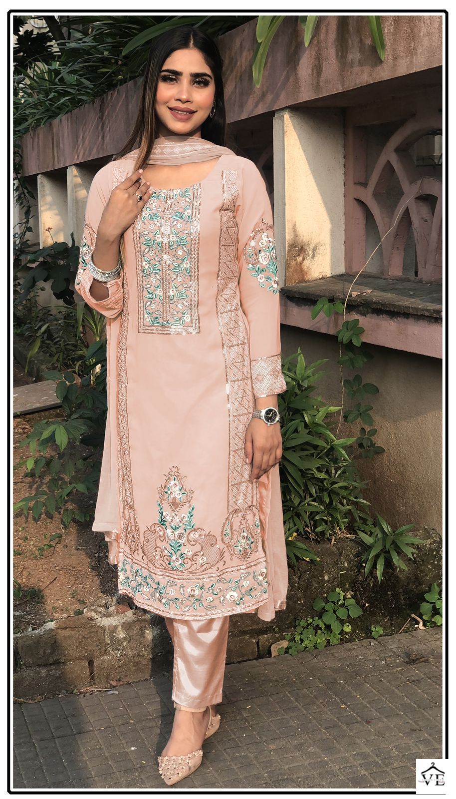 Shanaya Rose Premium Edition Faux Georgette Wholesale Pakistani Suits Catalog — Wholesale Salwar Suits, MPA wholesale from Surat - Gallery Image 8