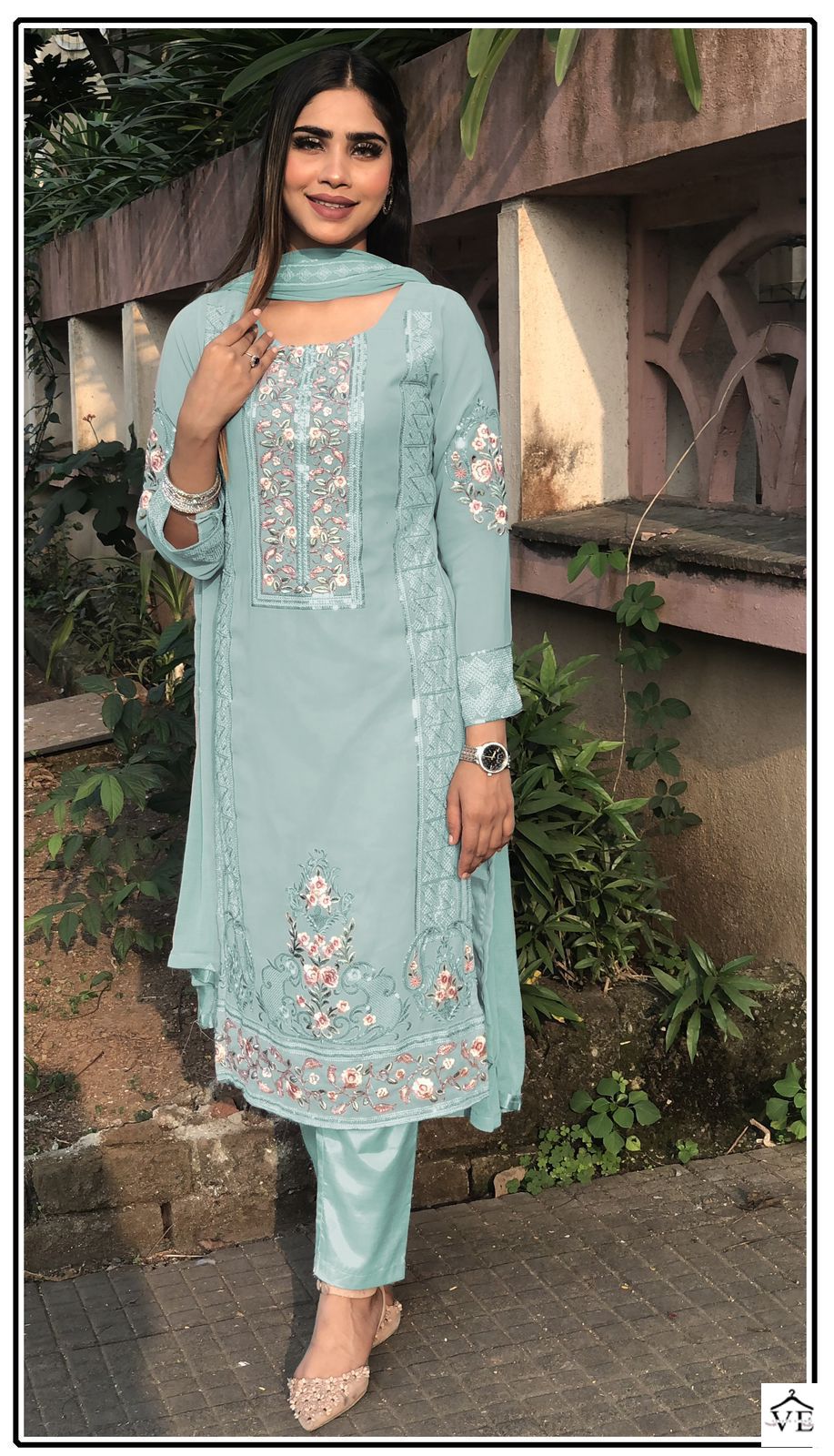 Shanaya Rose Premium Edition Faux Georgette Wholesale Pakistani Suits Catalog — Wholesale Salwar Suits, MPA wholesale from Surat - Gallery Image 9